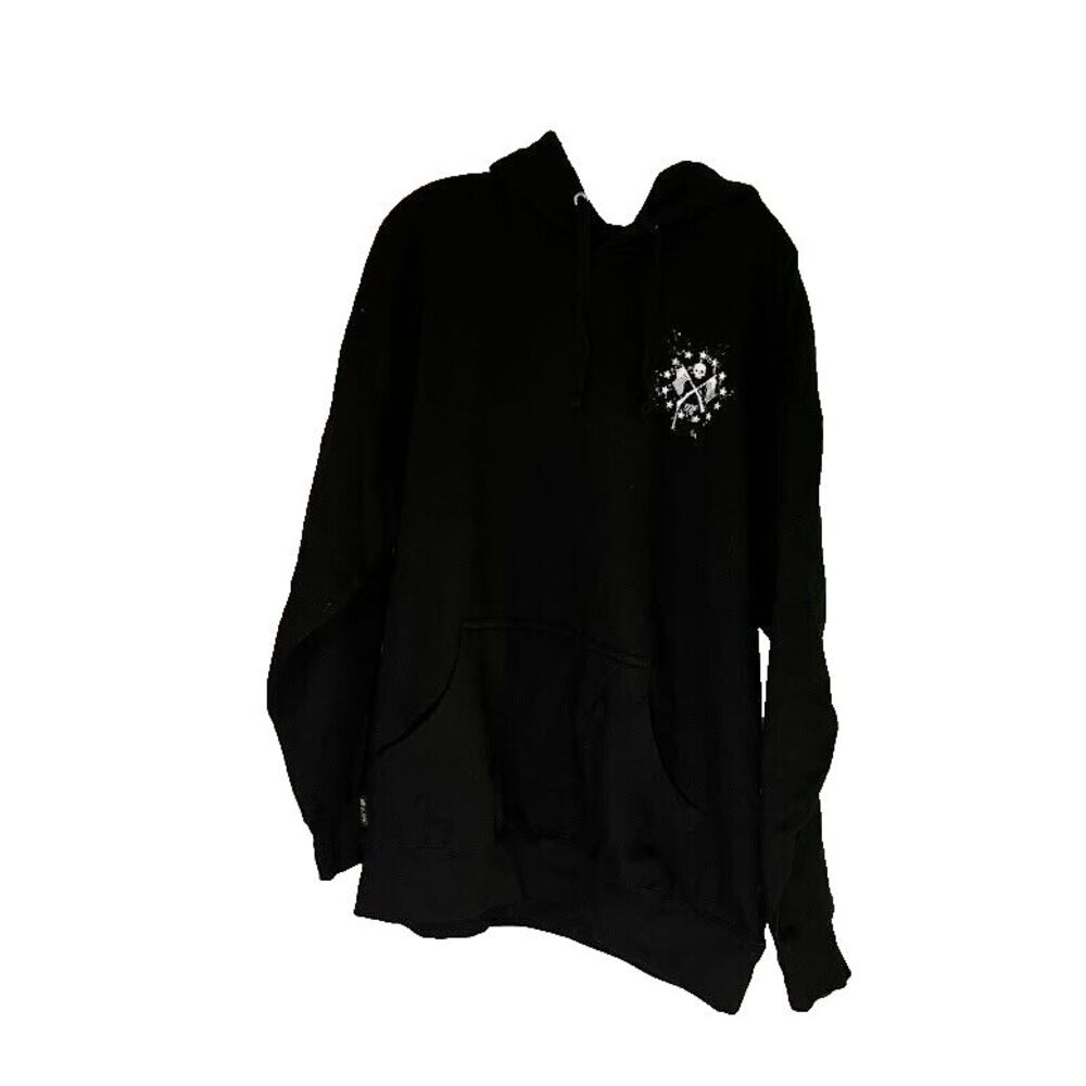 Howitzer Patriot MFG Bikercore Patriotic Grunge Men's Black Hoodie Pocket XL